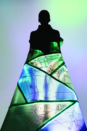 Rubber transparant dress
